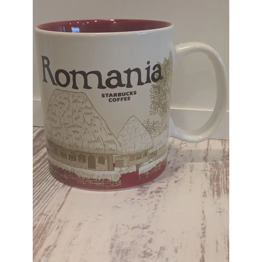 Starbucks Global Icon Romania 16oz With Sticker
